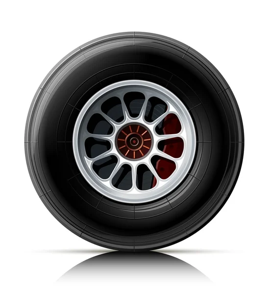 Sports car wheel — Stockvector