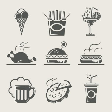 Fast food and drink clipart