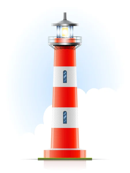 Leuchtturm-Signal — Stockvektor