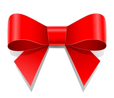 Red bow clipart