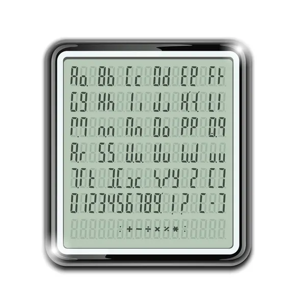 Carattere calcolatore elettronico — Vettoriale Stock