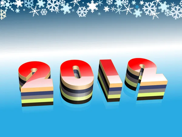 New year 2012 — Stock Vector