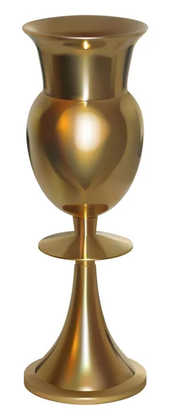Golden goblet — Stock Vector