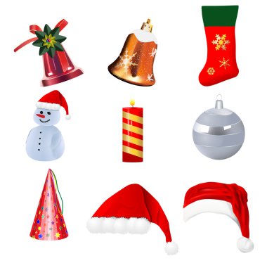 Christmas symbols clipart