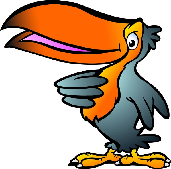 Handritade vektor illustration av en toucan — Stock vektor