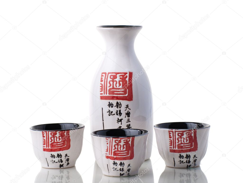 Japanese style Sake set for three person