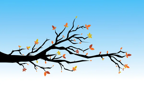 Autumn leaves illustration — Stock Photo, Image