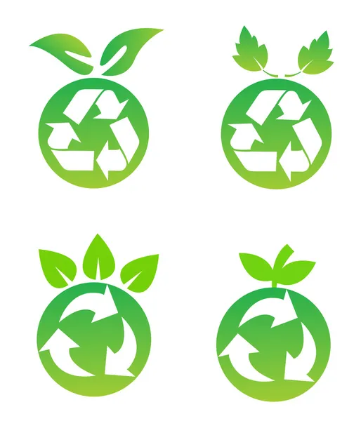 Símbolos de conservação ambiental — Fotografia de Stock