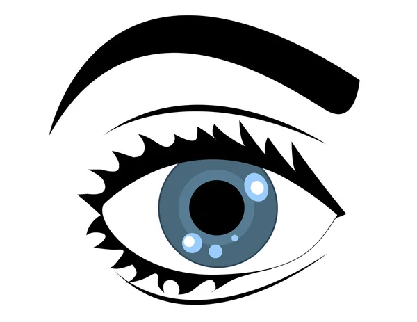 Голубые глаза — стоковое фото