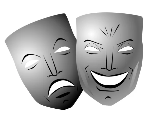 Comedy and tragedy masks — Stock Photo, Image