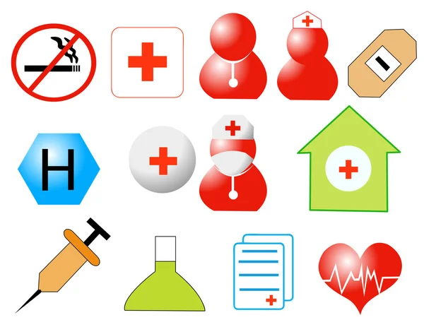 Iconos de medicina — Foto de Stock