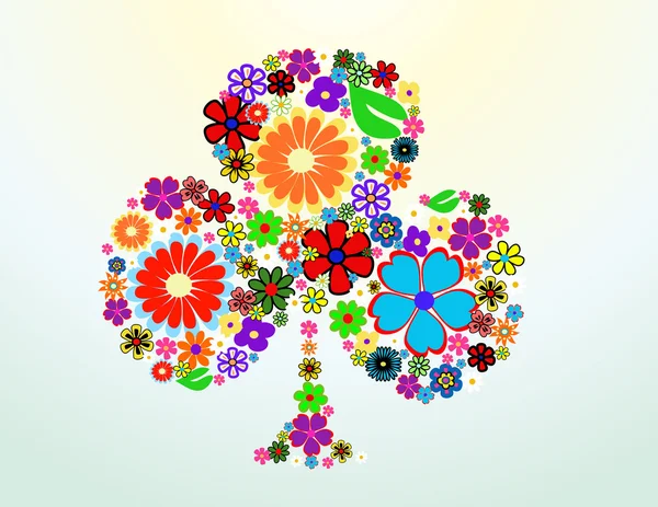 Colorful spring flowers illustration — Stok fotoğraf