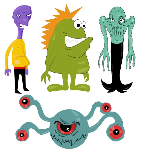 Monster en tekenset — Stockfoto