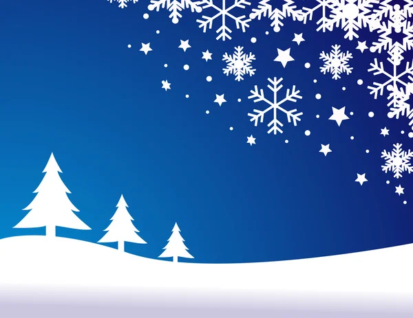 Blau Weihnachten Hintergrund Illustration — Stockfoto