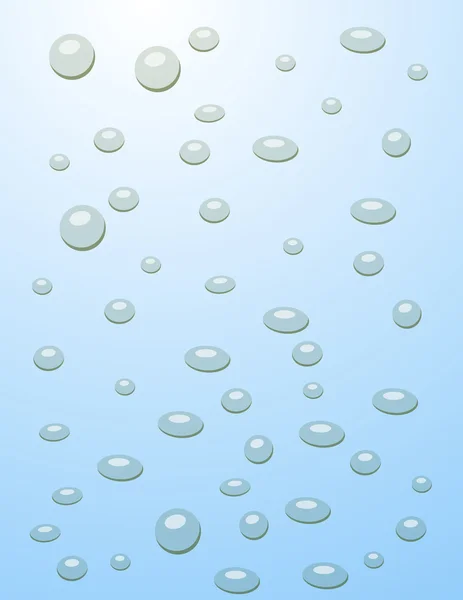 Blue water with bubbles illustration — Stock Photo, Image