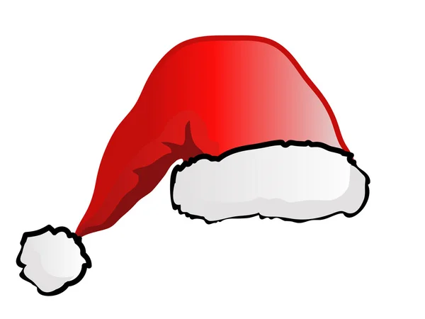 Santa's hat isolated on white — Stock Photo, Image