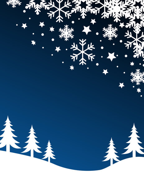 Blue christmas background illustration