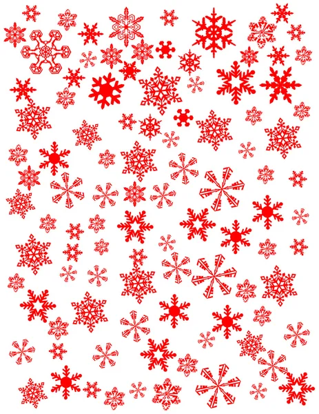 Illustrazione fiocchi di neve — Foto Stock