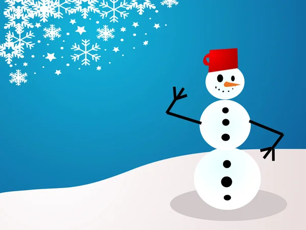 Natale vacanza pupazzo di neve — Foto Stock