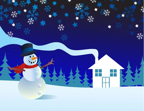 Иллюстрация Снеговика — стоковое фото