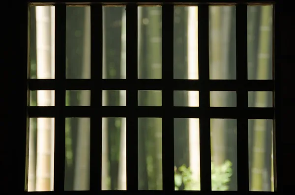 伝統的な日本の窓 — ストック写真