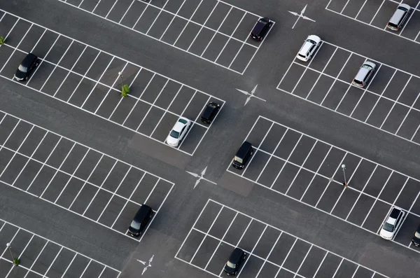 Car park seen from above — Stock Photo, Image