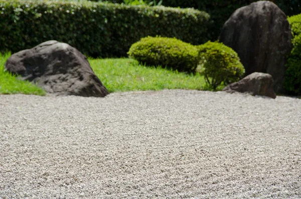 Stone garden of Zen Buddhism in Japan — Stock Photo, Image