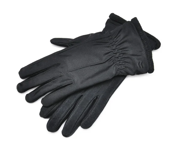 Damen schwarze Handschuhe — Stockfoto