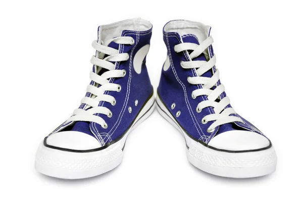 Blue sneakers — Stock Photo, Image
