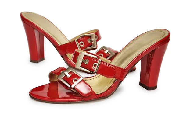 Red female shoes — Stock Photo, Image
