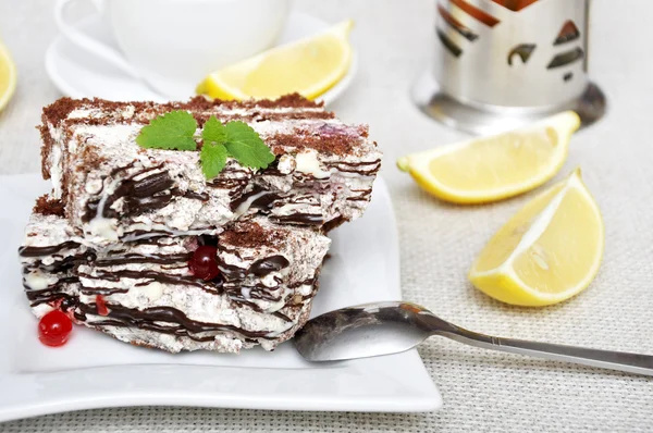 Homemade chocolate cake — Stock Photo, Image