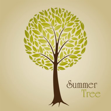 Summer tree clipart