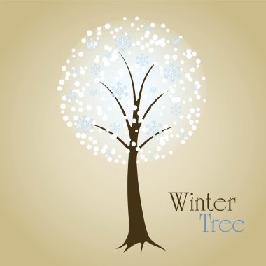 Winter tree clipart