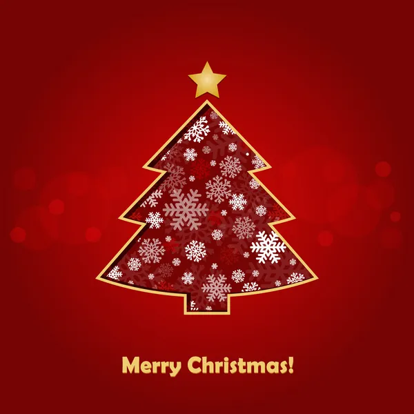 Stilisierter Weihnachtsbaum — Stockvektor
