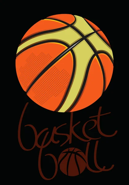 Basket-ball black.eps — Image vectorielle