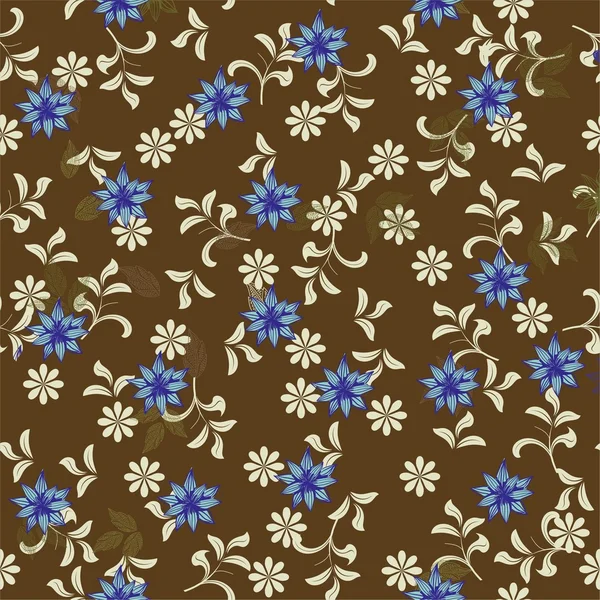 Retro Blume nahtlosen Hintergrund-Design — Stockvektor