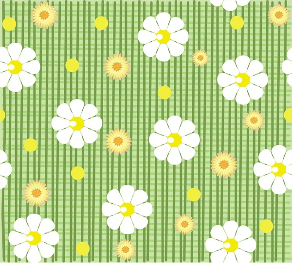 花のシームレスな背景デザイン — ストックベクタ