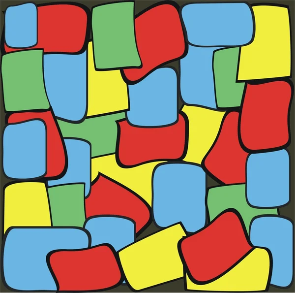 Multicolor plattor abstrakt sömlös bakgrund vektor illustration — Stock vektor