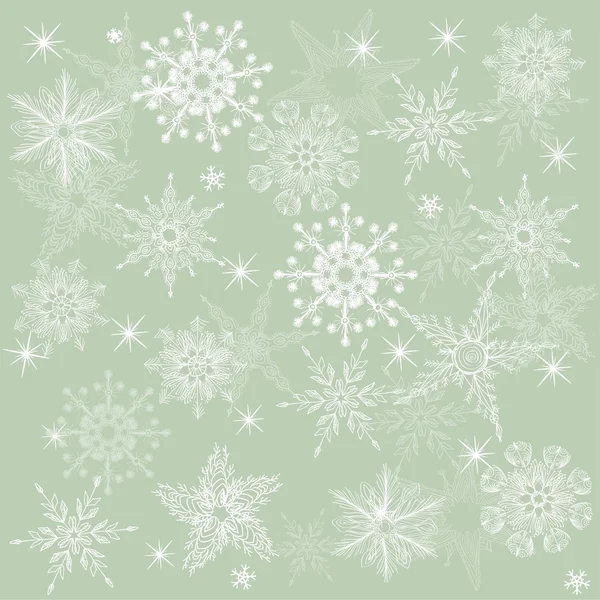 Seamless background with snowflakes — Stock Vector