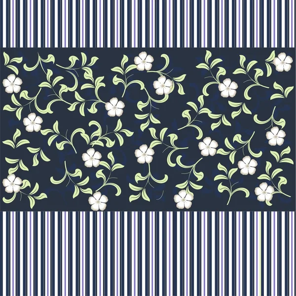 Flower seamless background design — Stock Vector