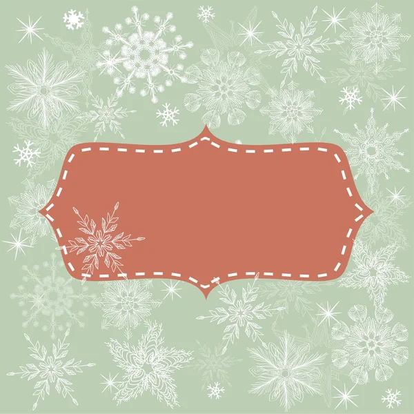 Nahtloser weihnachtlicher Hintergrund mit Banner — Stockvektor