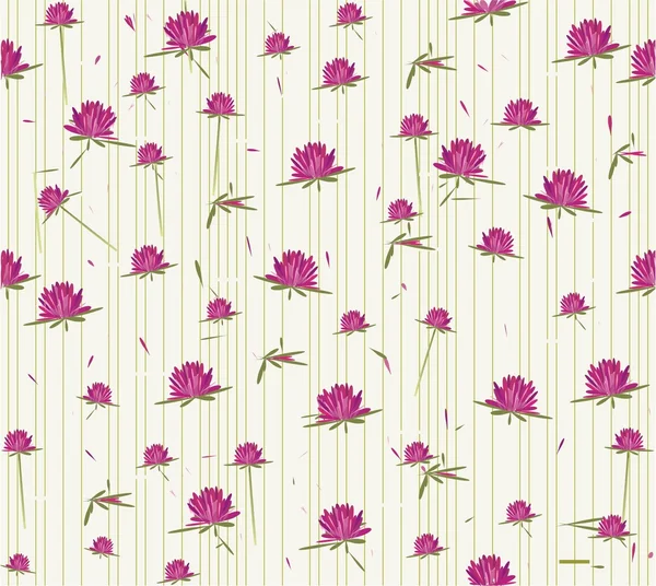 シームレスな花の背景 — ストックベクタ