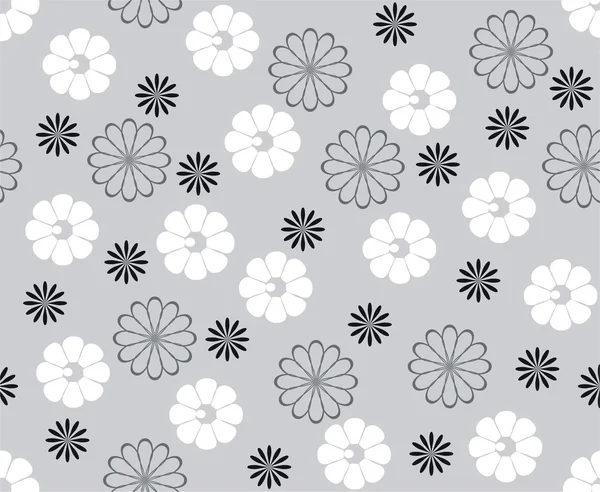 레트로 완벽 한 꽃 패턴 — 스톡 벡터