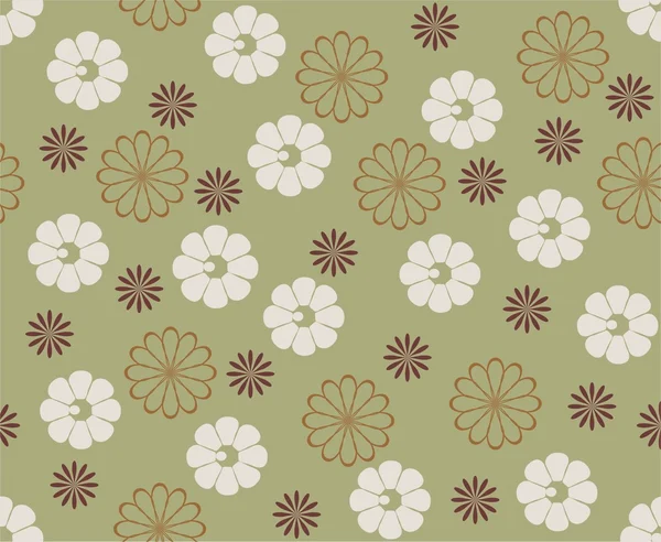 Modèle floral sans couture rétro — Image vectorielle