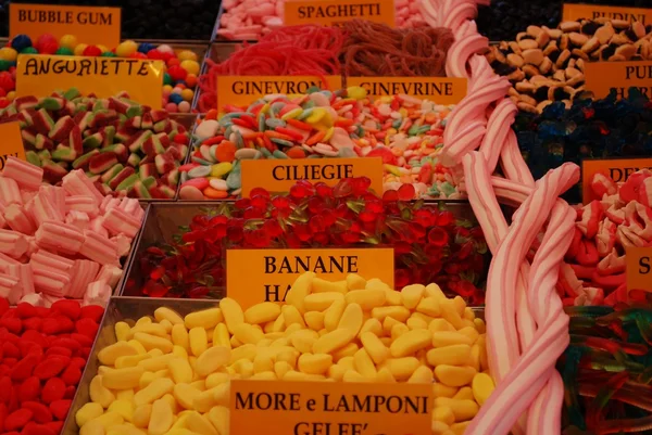 Snoepjes op markt — Stockfoto