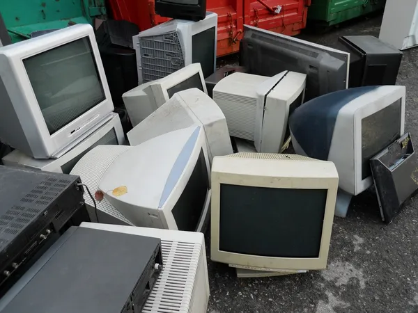 Számítógép hulladéklerakó Stock Kép