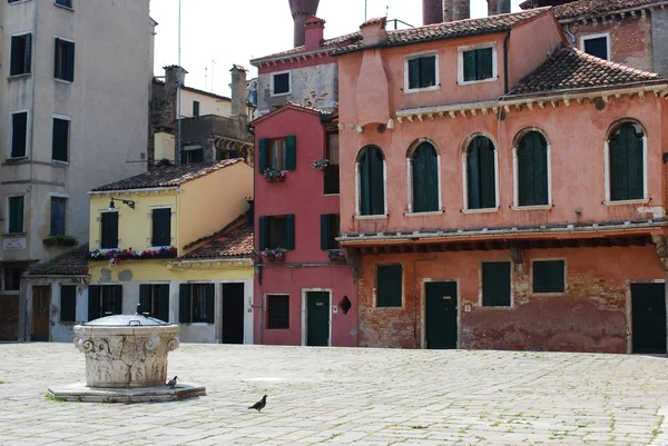 Casas coloridas, Veneza — Fotografia de Stock