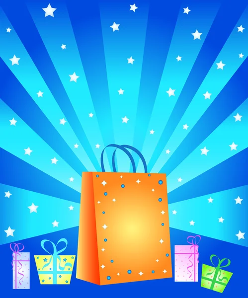 Gift boxes and bag — Stock Photo, Image