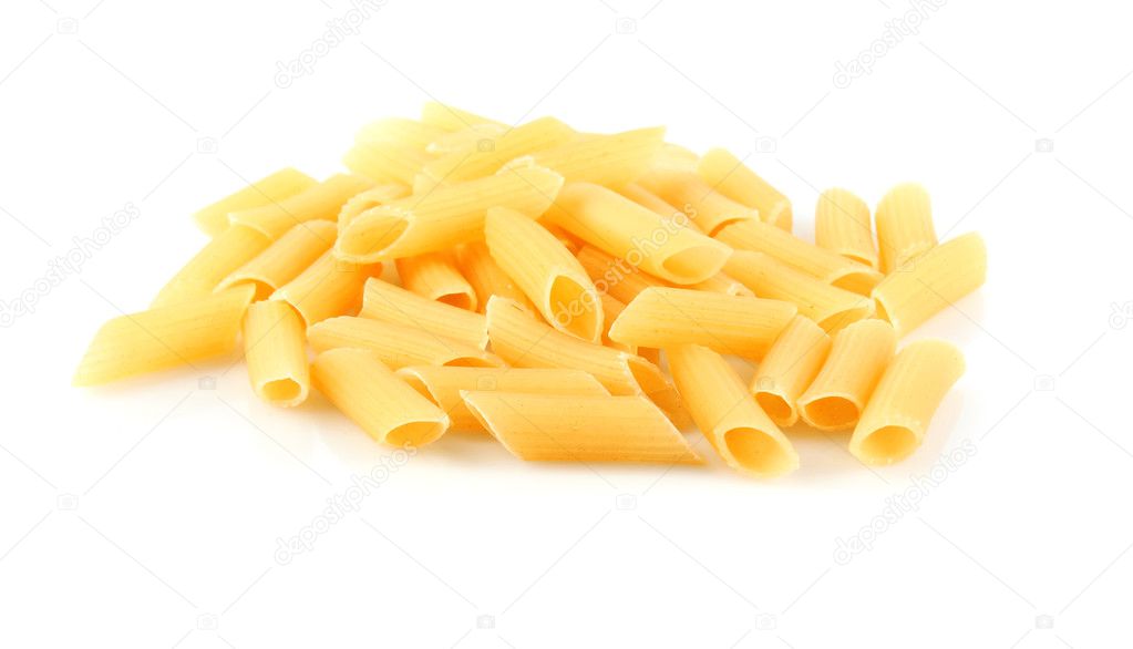 Italian pasta in form of pipe