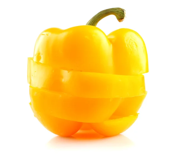 Yellow cut pepper — Stock Photo, Image